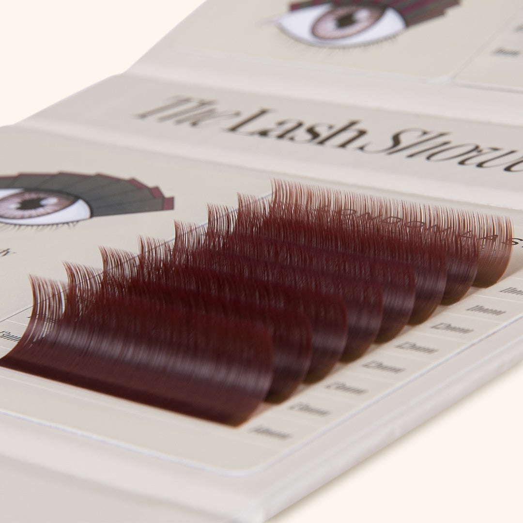 Pestañas Burgundy Lashes 0.07