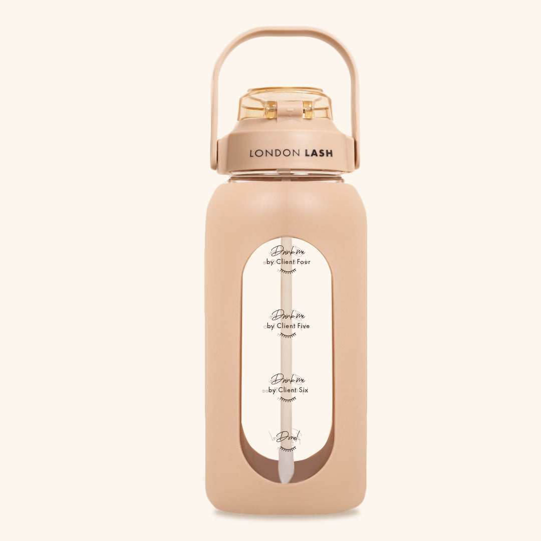 Botella de Agua de Vidrio London Lash
