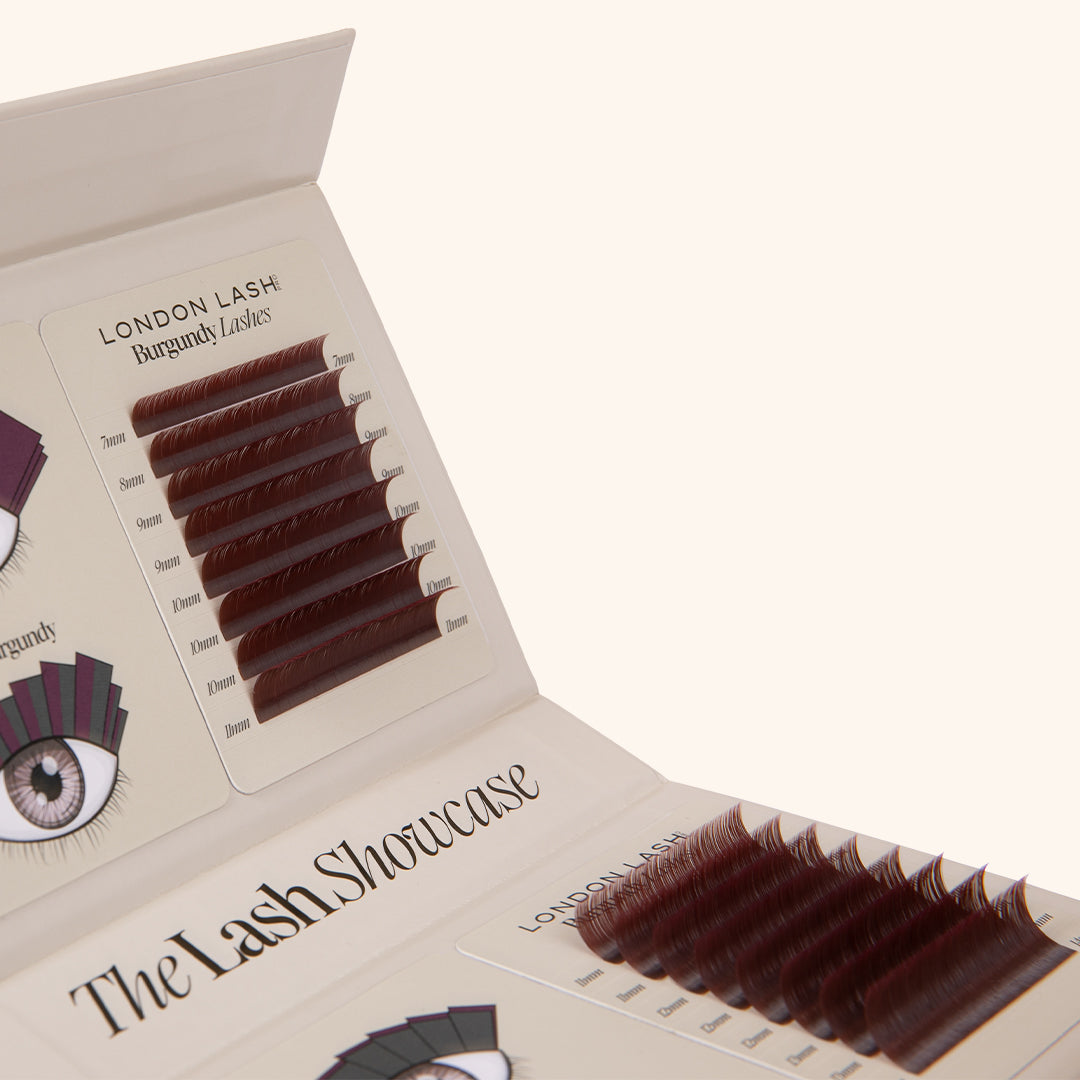 Pestañas Burgundy Lashes 0.07