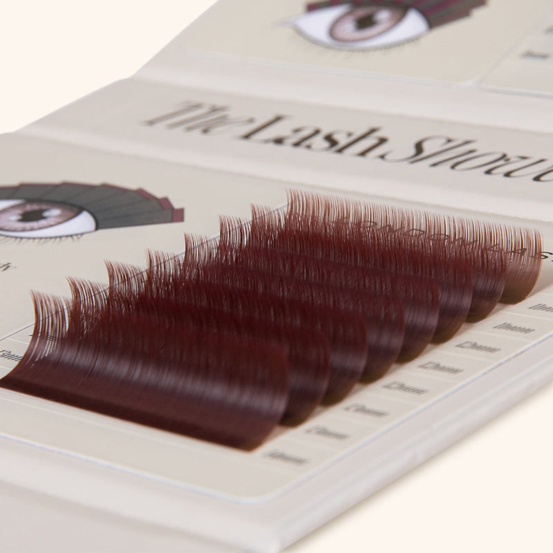 Pestañas Burgundy Lashes 0.07