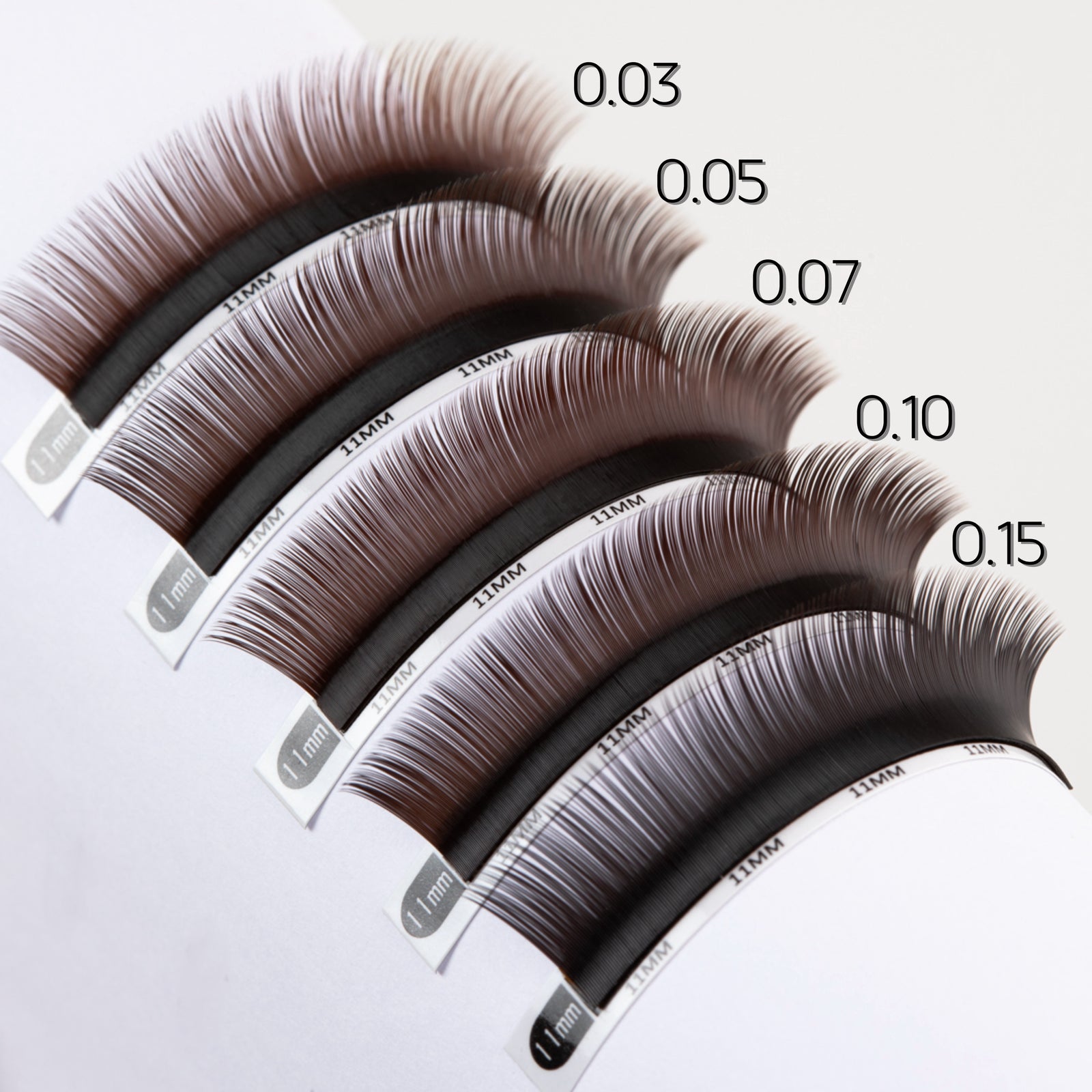 Pestañas Black Brown - Colección Ristretto 0.05 Individuales