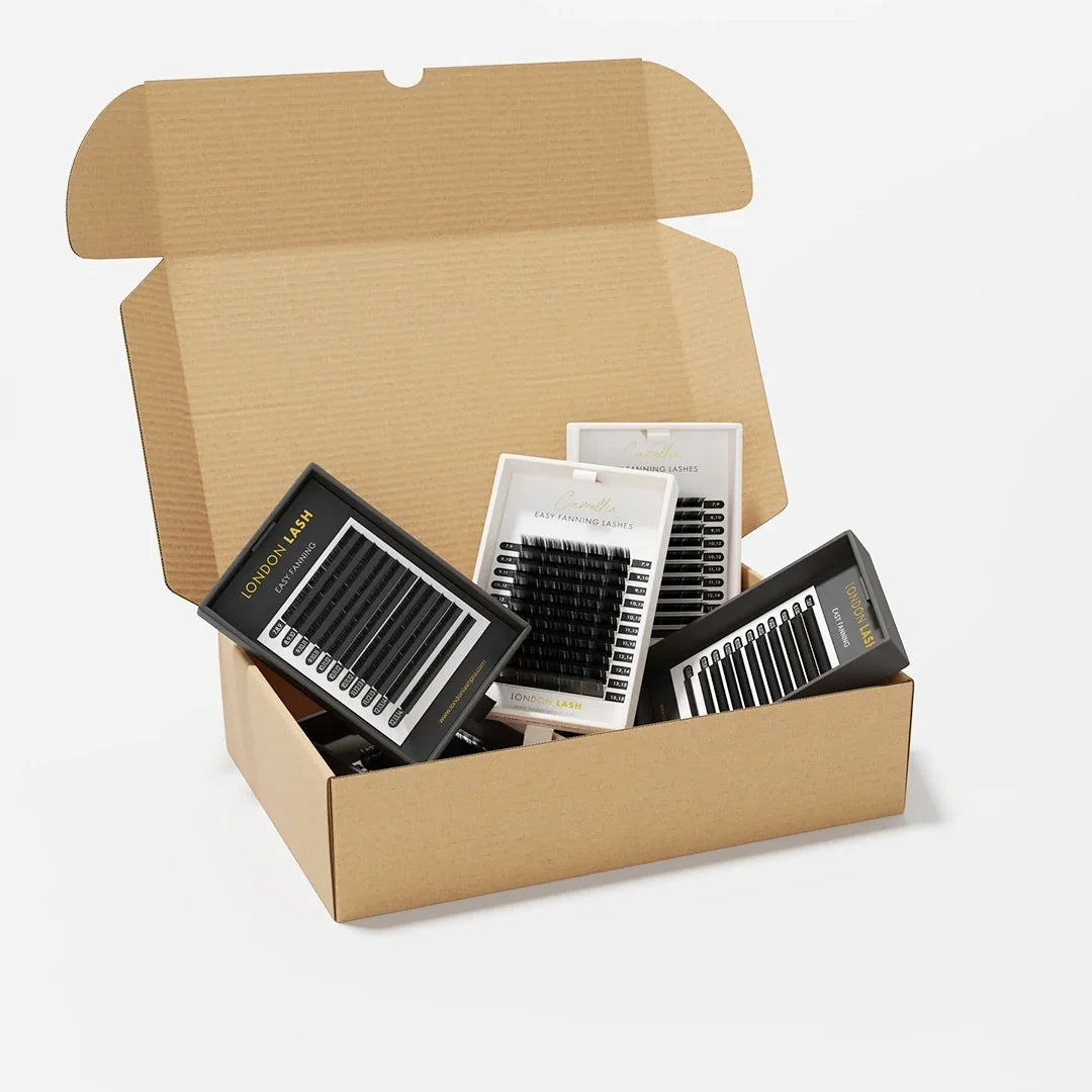 Todo en un Solo Pack – Pack de Pestañas - Camellia Textured (2 layers) / Easy Fanning (3 layers)