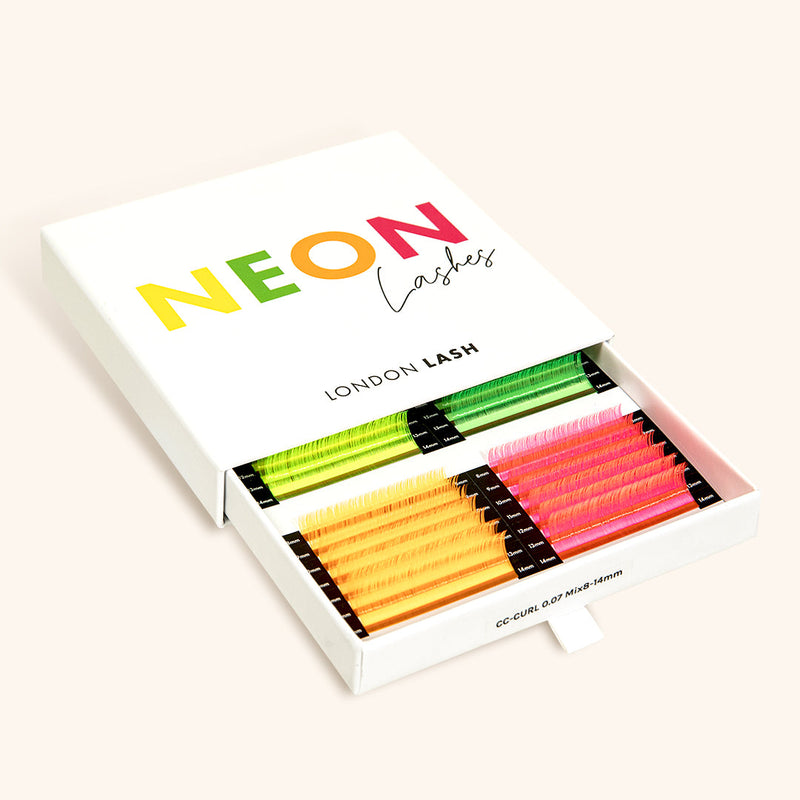 Bandeja de pestañas Neón de Visón Sintético (Volumen) 0.07