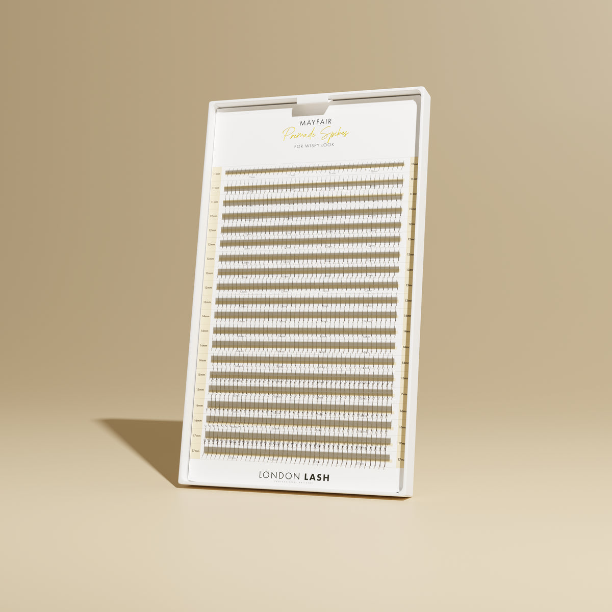 Bandeja mixta de Pestañas Prefabricadas Efecto Espiga Mayfair 5D 0.06 con 1000 unidades.