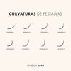 Curvaturas de extensiones de pestañas