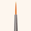 Detalle de la punta fina del pincel profesional InLei® RAFFAELLO, perfecto para trabajos de precisión en cejas.