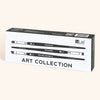 Vista completa del InLei® Art Collection Set de Pinceles Profesionales, mostrando la variedad de tamaños y formas