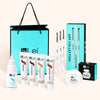 InLei® Kit de Pigmento de Cejas con la bolsa al lado de los productos