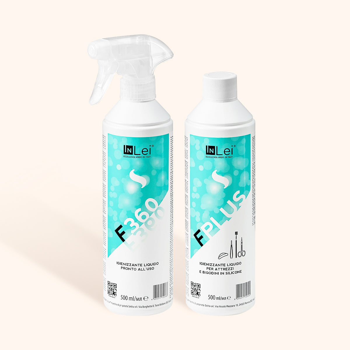 Lote de Desinfección InLei® - Líquido F Plus &amp; F360 Spray Desinfectante