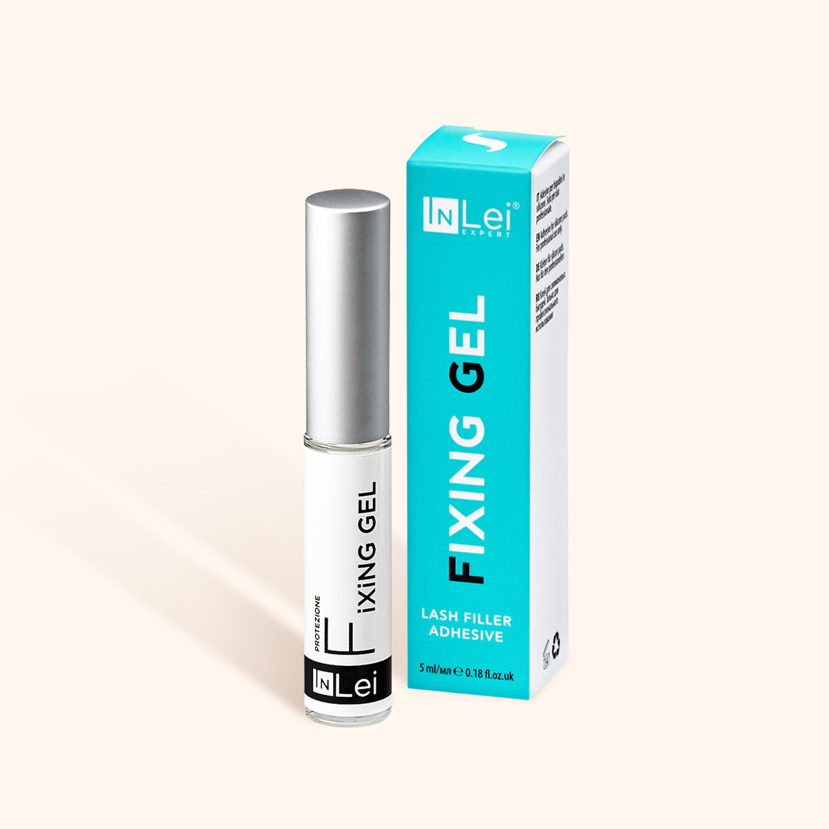 El Gel Fijador InLei® proporciona una fijación duradera y resistente para mantener tus cejas y pestañas perfectamente arregladas todo el día