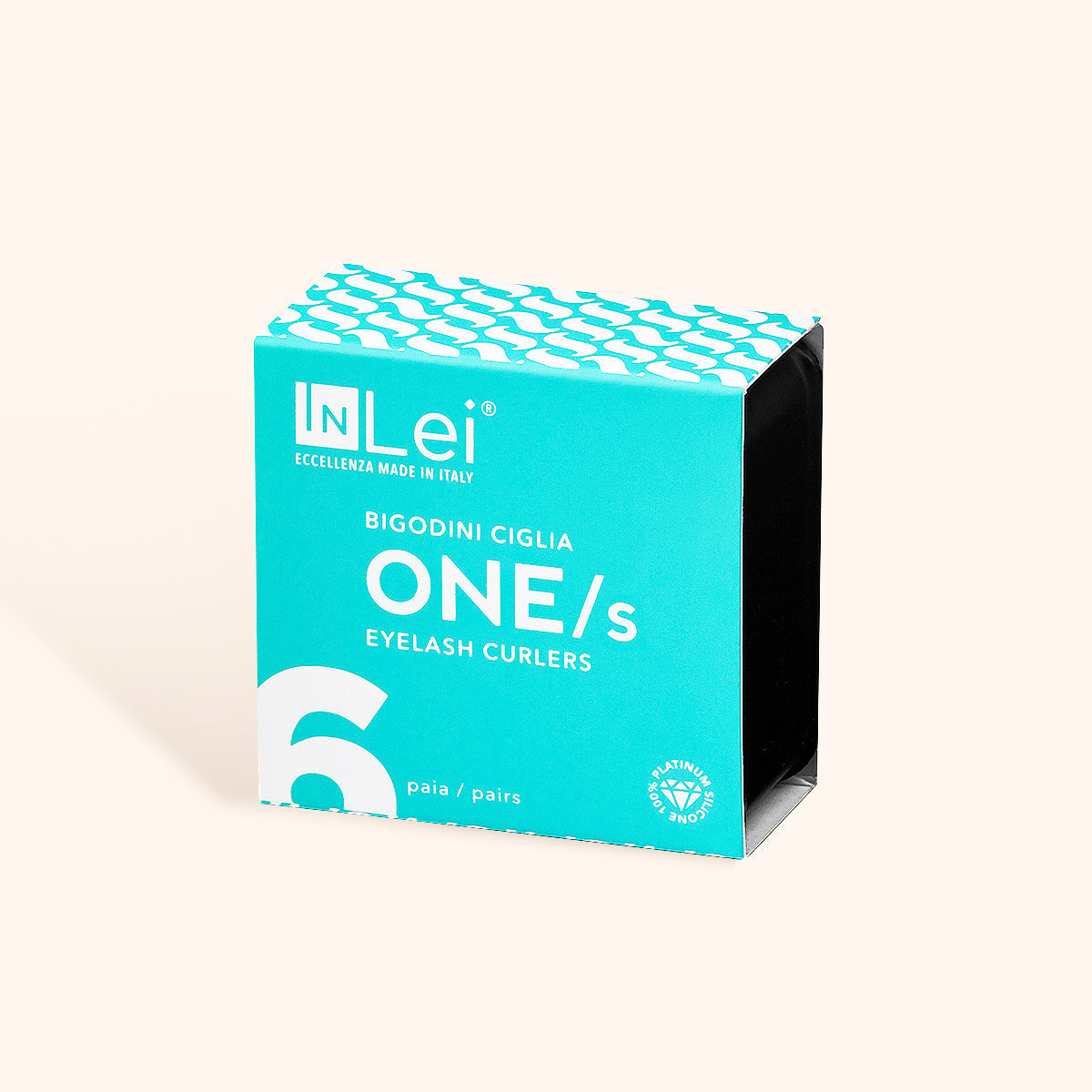 InLei® UNO Rizadores de Pestañas de Silicona Tamaño S, perfectamente empaquetados en su caja original sobre un fondo neutro.