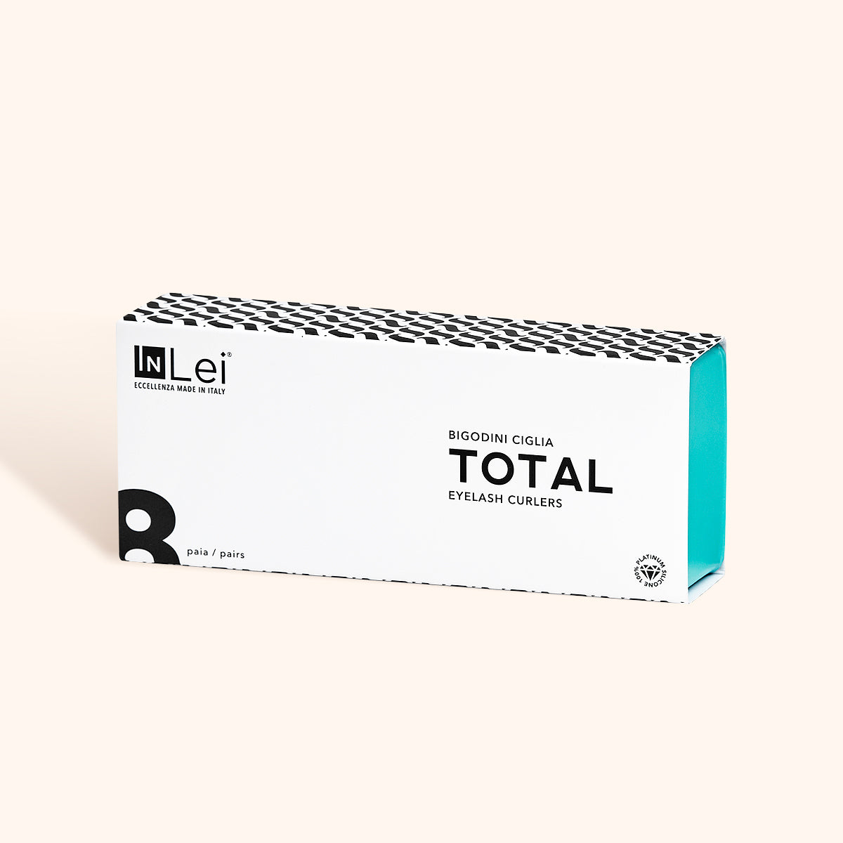 Pack completo de InLei® TOTAL Rizadores de Pestañas de Silicona con 8 pares de distintos tamaños.