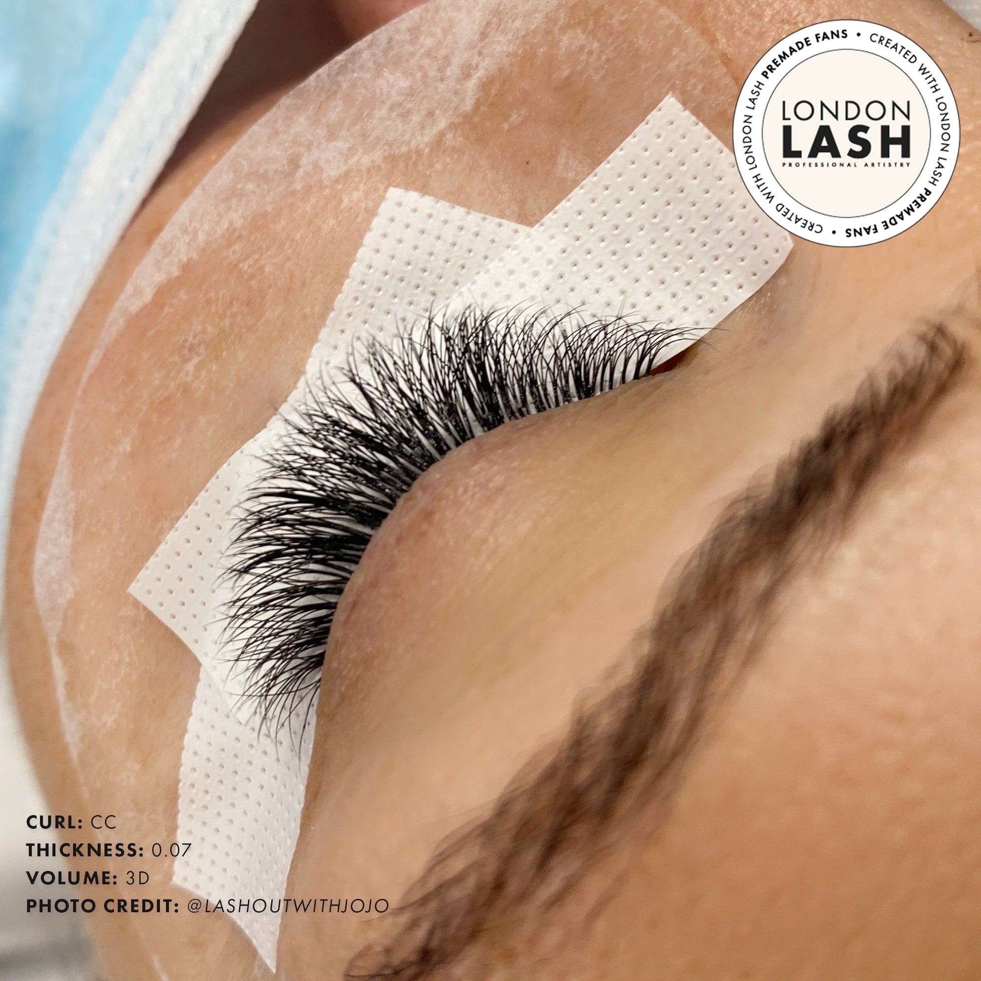 Ejemplo de Look con Abanicos Prefabricados Mayfair 6D 0.06